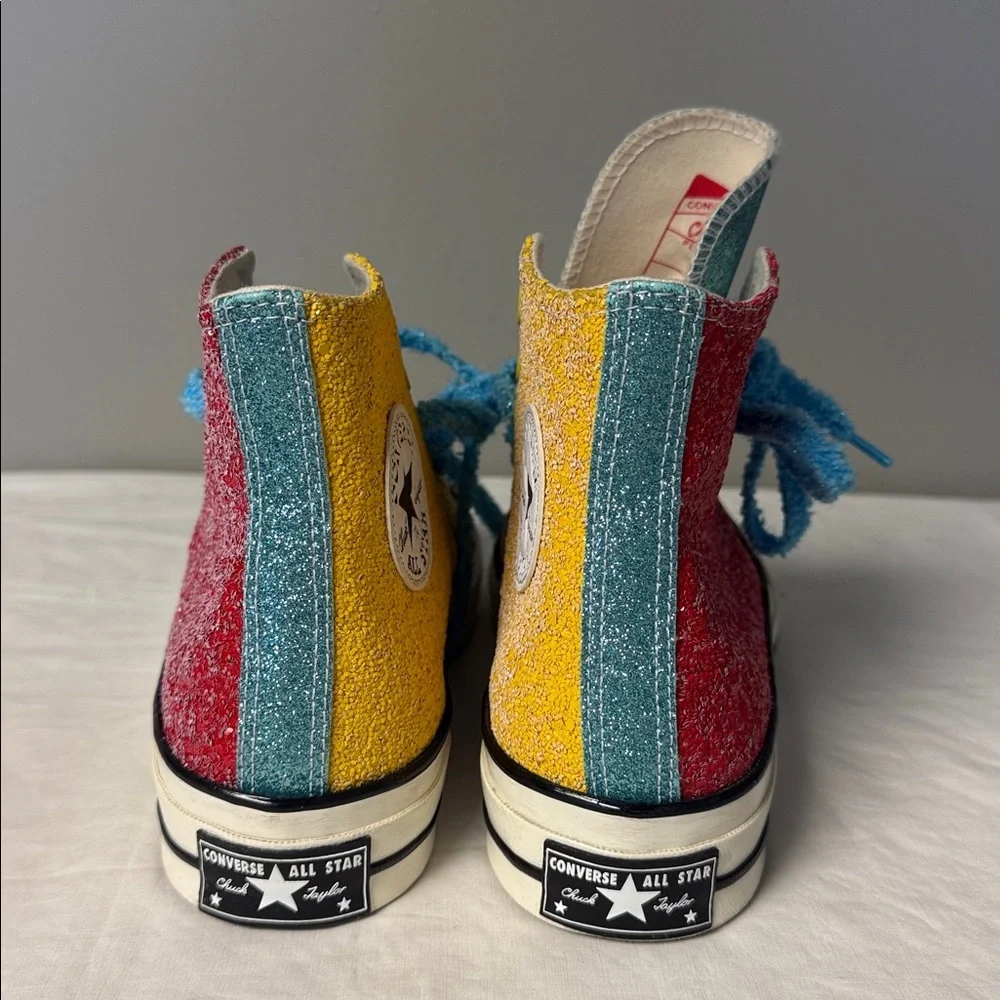 Converse x JW Anderson Chuck 70 Glitter Hi Men's 7 Women's 9 Barbados - Picture 4 of 6